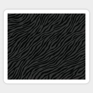 Savage Distressed Black and Dark Grey Tiger Pattern Animal Print Wild Safari Sticker